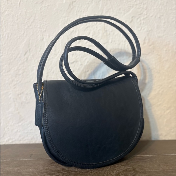 Vintage Coach Navy Blue Pulley Bag 9240 - Picture 2 of 16